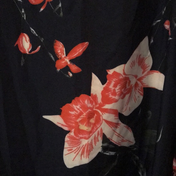 Floral Long-Sleeved Dress - Picture 3 of 5